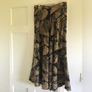 Jones New York full length silk skirt